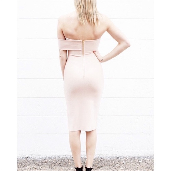 NEW‎ Few Moda London Bandage Dress Pale Pink Medium - Picture 4 of 12